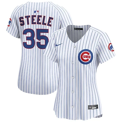 Justin Steele Women's Nike White Chicago Cubs Home Limited Custom Jersey