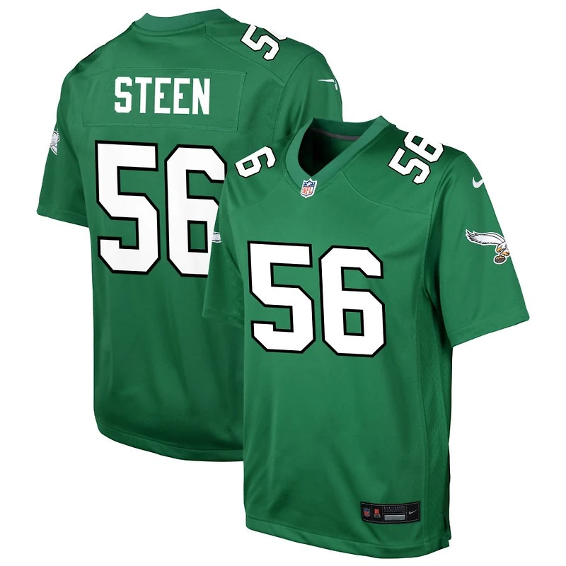 Tyler Steen Youth Nike Kelly Green Philadelphia Eagles Alternate Custom Game Jersey