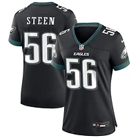 Tyler Steen Women's Nike Black Philadelphia Eagles Alternate Custom Game Jersey