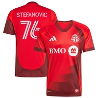 Lazar Stefanovic Men's adidas  Red Toronto FC 2025 Club Kit Replica Custom Jersey