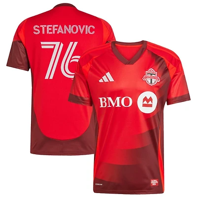 Lazar Stefanovic Men's adidas  Red Toronto FC 2025 Club Kit Replica Custom Jersey
