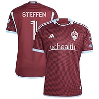 Zack Steffen Men's adidas  Burgundy Colorado Rapids 2024 One Flag Kit Authentic Custom Jersey