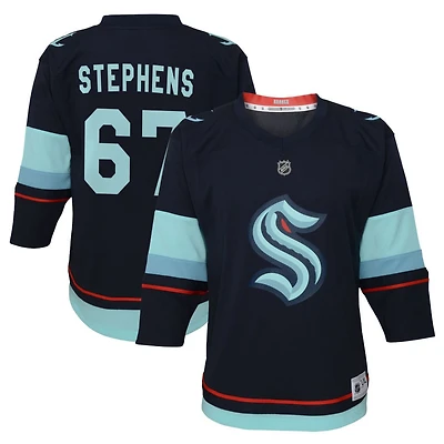 Mitchell Stephens Youth Navy Seattle Kraken Home Replica Custom Jersey
