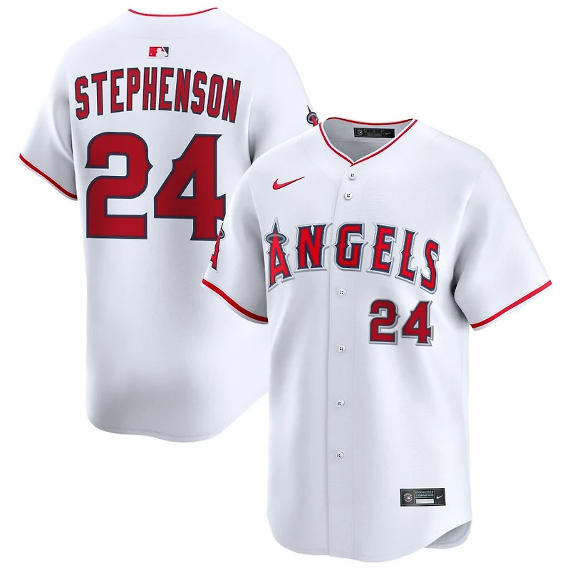 Robert Stephenson Men's Nike White Los Angeles Angels Home Limited Custom Jersey