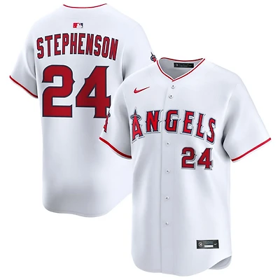 Robert Stephenson Youth Nike White Los Angeles Angels Home Custom Limited Jersey