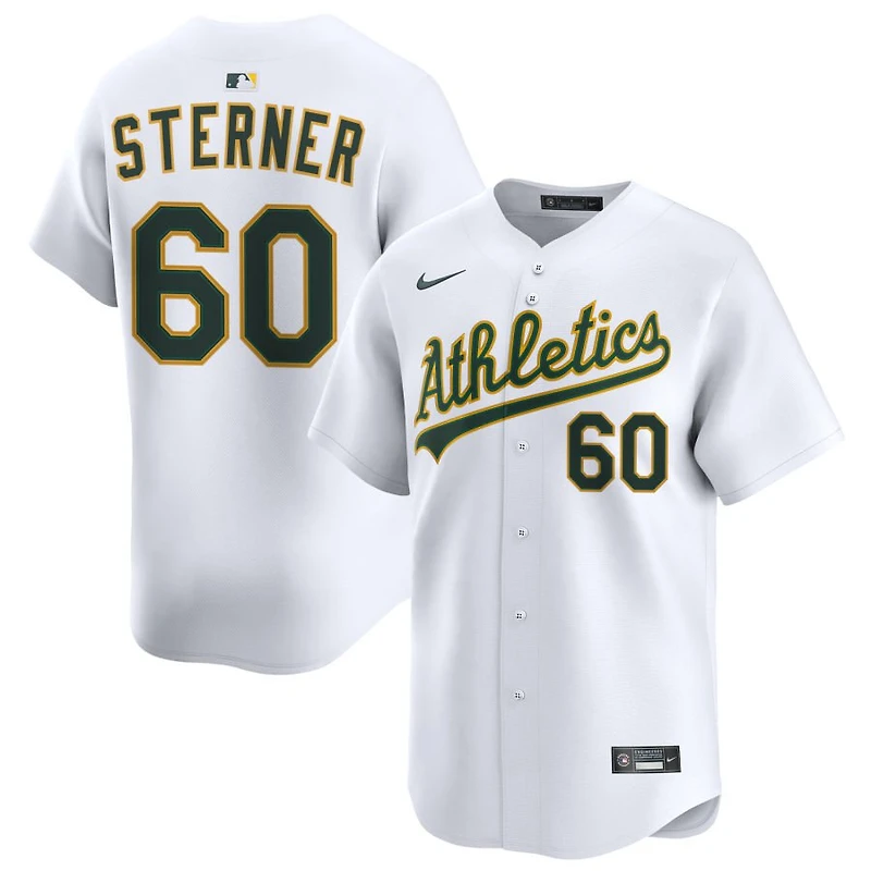 Justin Sterner Men's Nike White Athletics Home Limited Custom Jersey