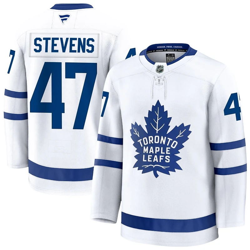 Sam Stevens Men's Fanatics White Toronto Maple Leafs Away Premium Custom Jersey