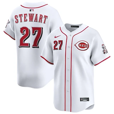 Sal Stewart Men's Nike White Cincinnati Reds Home Limited Custom Jersey