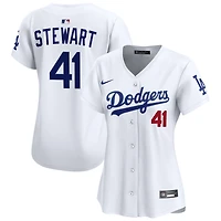 Brock Stewart Women's Nike  White Los Angeles Dodgers Home Limited Custom Jersey