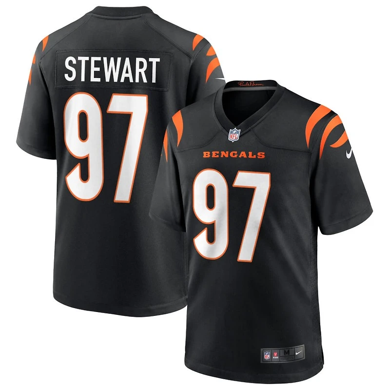 Shemar Stewart Men's Nike Black Cincinnati Bengals Game Custom Jersey