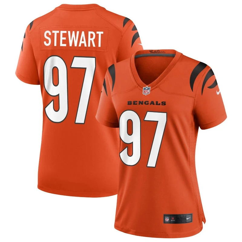 Shemar Stewart Women's Nike Orange Cincinnati Bengals Alternate Game Custom Jersey