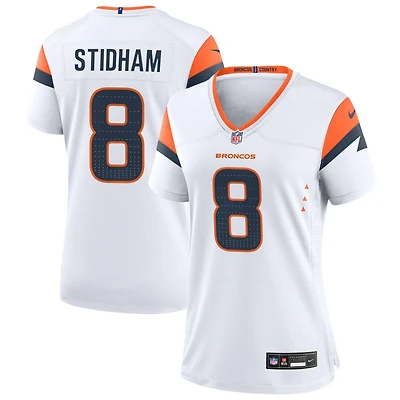 Jarrett Stidham Women's Nike  White Denver Broncos Mile High Collection Custom Game Jersey