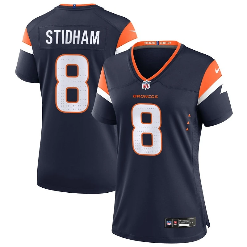 Jarrett Stidham Women's Nike  Navy Denver Broncos Alternate Mile High Collection Custom Game Jersey