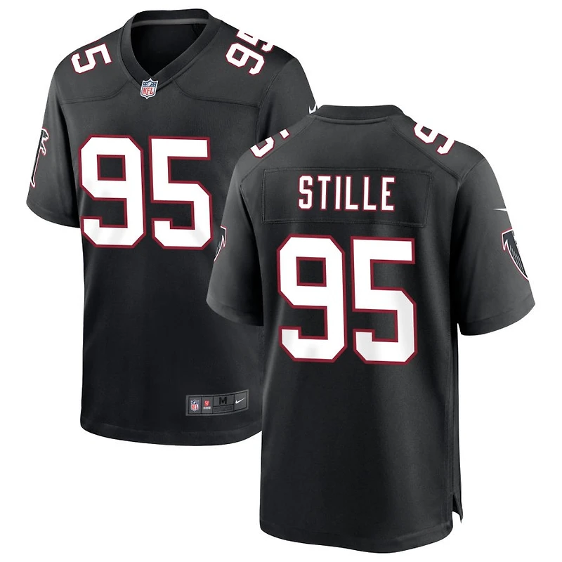 Ben Stille Men's Nike Black Atlanta Falcons Throwback Custom Game Jersey