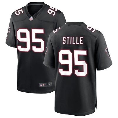 Ben Stille Men's Nike Black Atlanta Falcons Throwback Custom Game Jersey