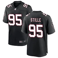 Ben Stille Men's Nike Black Atlanta Falcons Throwback Custom Game Jersey