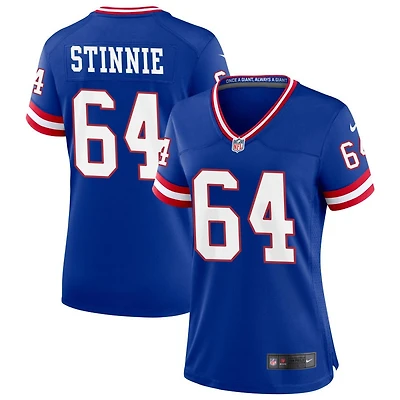 Aaron Stinnie Women's Nike Royal New York Giants Classic Custom Game Jersey