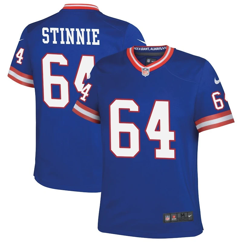 Aaron Stinnie Youth Nike Royal New York Giants Classic Custom Game Jersey