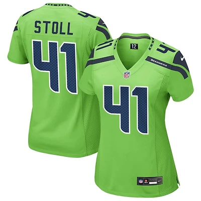 Chris Stoll Women's Nike Neon Green Seattle Seahawks Alternate Custom Game Jersey