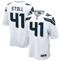 Chris Stoll Men's Nike  White Seattle Seahawks Custom Game Jersey