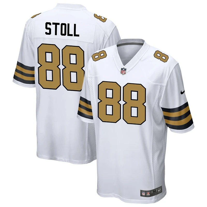 Jack Stoll Men's Nike White New Orleans Saints Alternate Custom Game Jersey