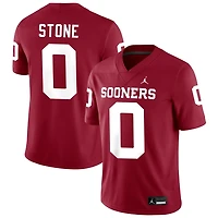 David Stone Men's Jordan Brand Crimson Oklahoma Sooners NIL Pick-A-Player Football Replica Jersey