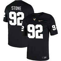 Jaylon Stone Men's Nike Black Vanderbilt Commodores NIL Pick-A-Player Game Jersey