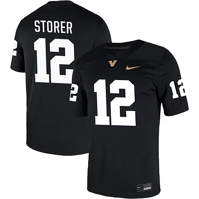Brennan Storer Men's Nike Black Vanderbilt Commodores NIL Pick-A-Player Game Jersey