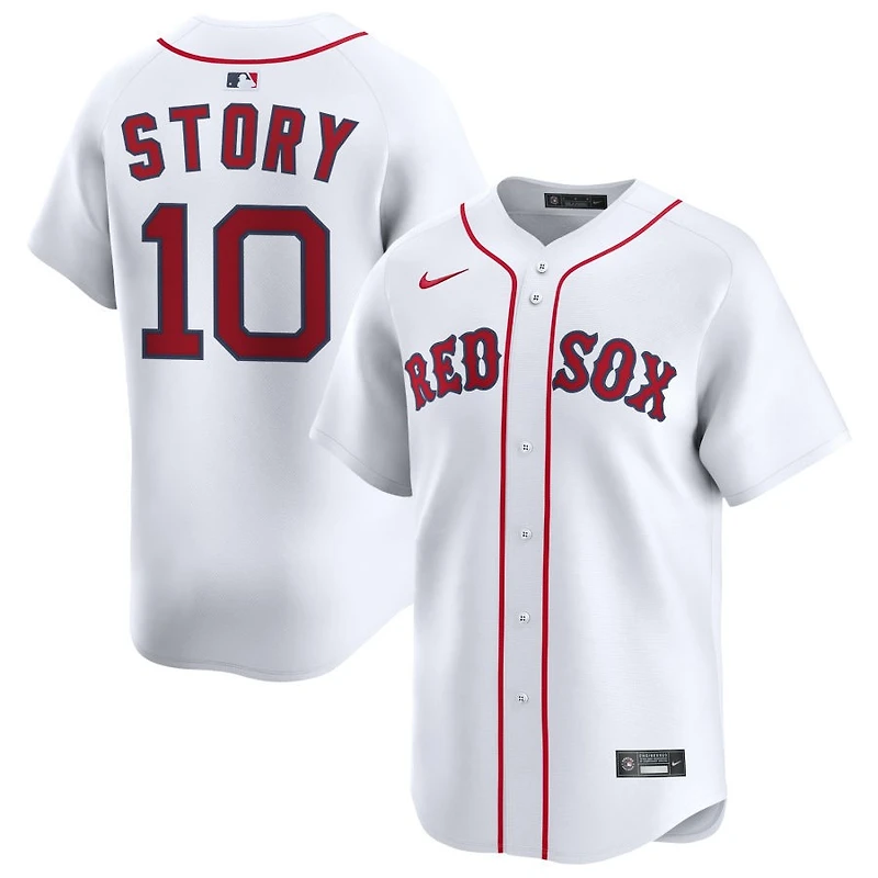 Trevor Story Men's Nike White Boston Red Sox Home Limited Custom Jersey