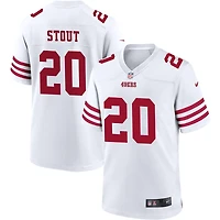 Upton Stout Men's Nike White San Francisco 49ers Game Custom Player Jersey