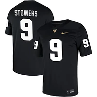 Eli Stowers Men's Nike Black Vanderbilt Commodores NIL Pick-A-Player Game Jersey