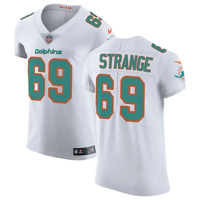Cole Strange Men's Nike White Miami Dolphins Vapor Untouchable Elite Custom Jersey