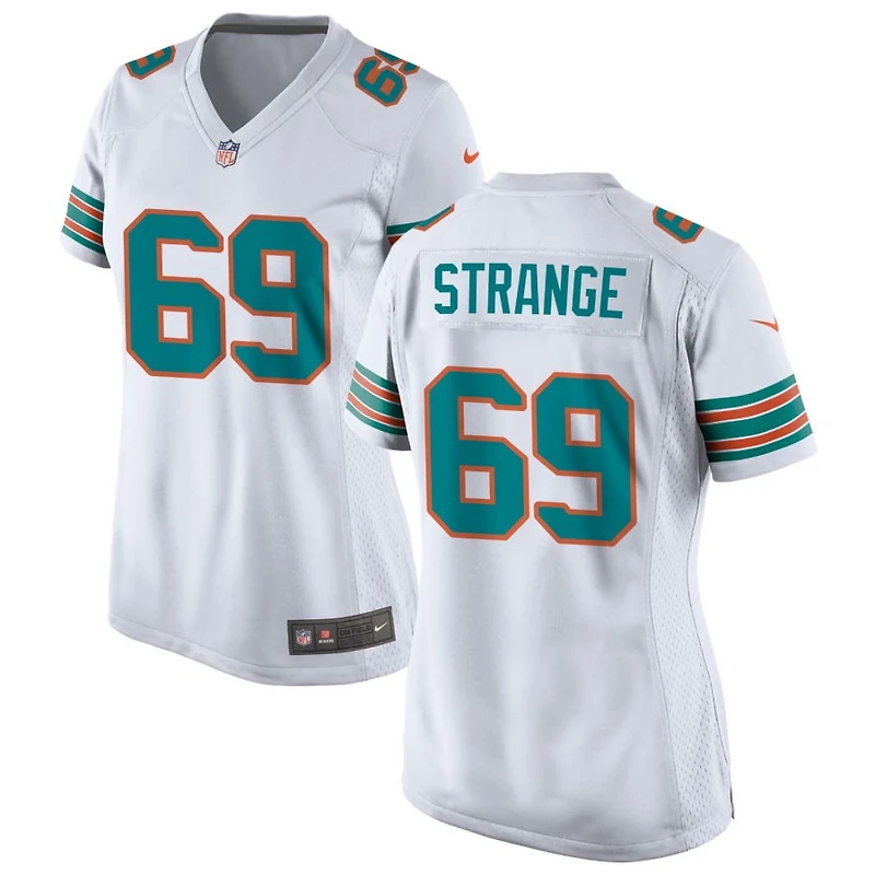 Cole Strange Women's Nike  White Miami Dolphins Alternate Custom Game Jersey