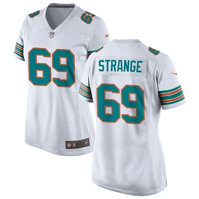 Cole Strange Women's Nike  White Miami Dolphins Alternate Custom Game Jersey