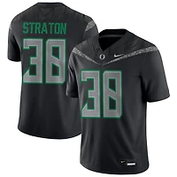 Will Straton Men's Nike Black Oregon Ducks NIL Pick-A-Player Game Jersey