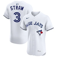 Myles Straw Men's Nike White Toronto Blue Jays Home Elite Custom Jersey