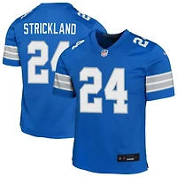 Loren Strickland Youth Nike Blue Detroit Lions Custom Game Jersey