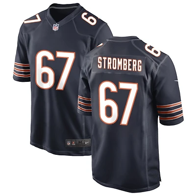 Ricky Stromberg Men's Nike Navy Chicago Bears Custom Game Jersey