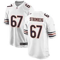 Ricky Stromberg Men's Nike White Chicago Bears Custom Game Jersey