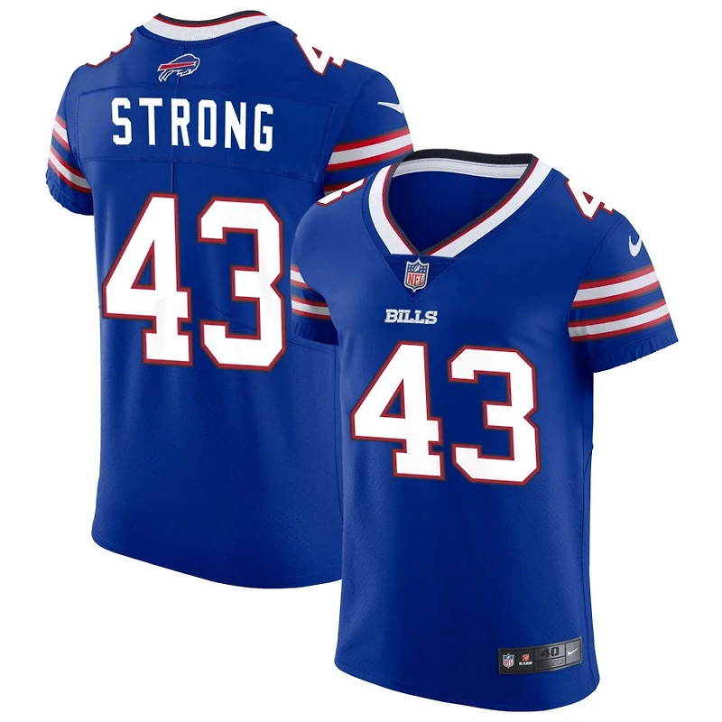 Dorian Strong Men's Nike Royal Buffalo Bills Vapor Elite Custom Jersey