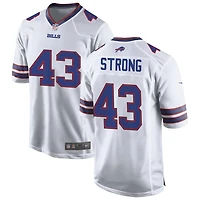 Dorian Strong Men's Nike White Buffalo Bills Custom Game Jersey