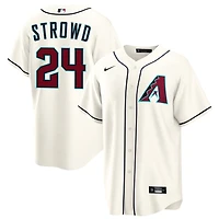 Kade Strowd Men's Nike  Cream Arizona Diamondbacks Home Custom Replica Jersey