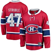 Jayden Struble Men's Fanatics Red Montreal Canadiens Home Breakaway Custom Jersey
