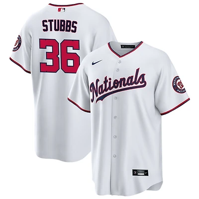 C.J. Stubbs Youth Nike White Washington Nationals Replica Custom Jersey