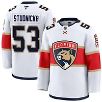 Jack Studnicka Men's Fanatics White Florida Panthers Away Premium Custom Jersey