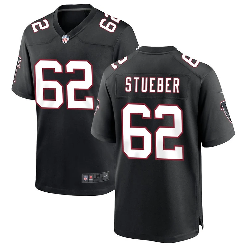 Andrew Stueber Men's Nike Black Atlanta Falcons Throwback Custom Game Jersey