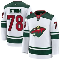 Nico Sturm Men's Fanatics White Minnesota Wild Away Premium Custom Jersey
