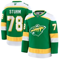 Nico Sturm Men's Fanatics Green Minnesota Wild Alternate Premium Custom Jersey