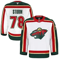 Nico Sturm Men's Fanatics  White Minnesota Wild 25th Anniversary Authentic Pro Custom Jersey