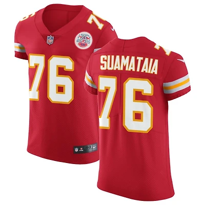 Kingsley Suamataia Men's Nike Red Kansas City Chiefs Vapor Untouchable Custom Elite Jersey